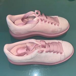 Pink Suede Alexander McQueens